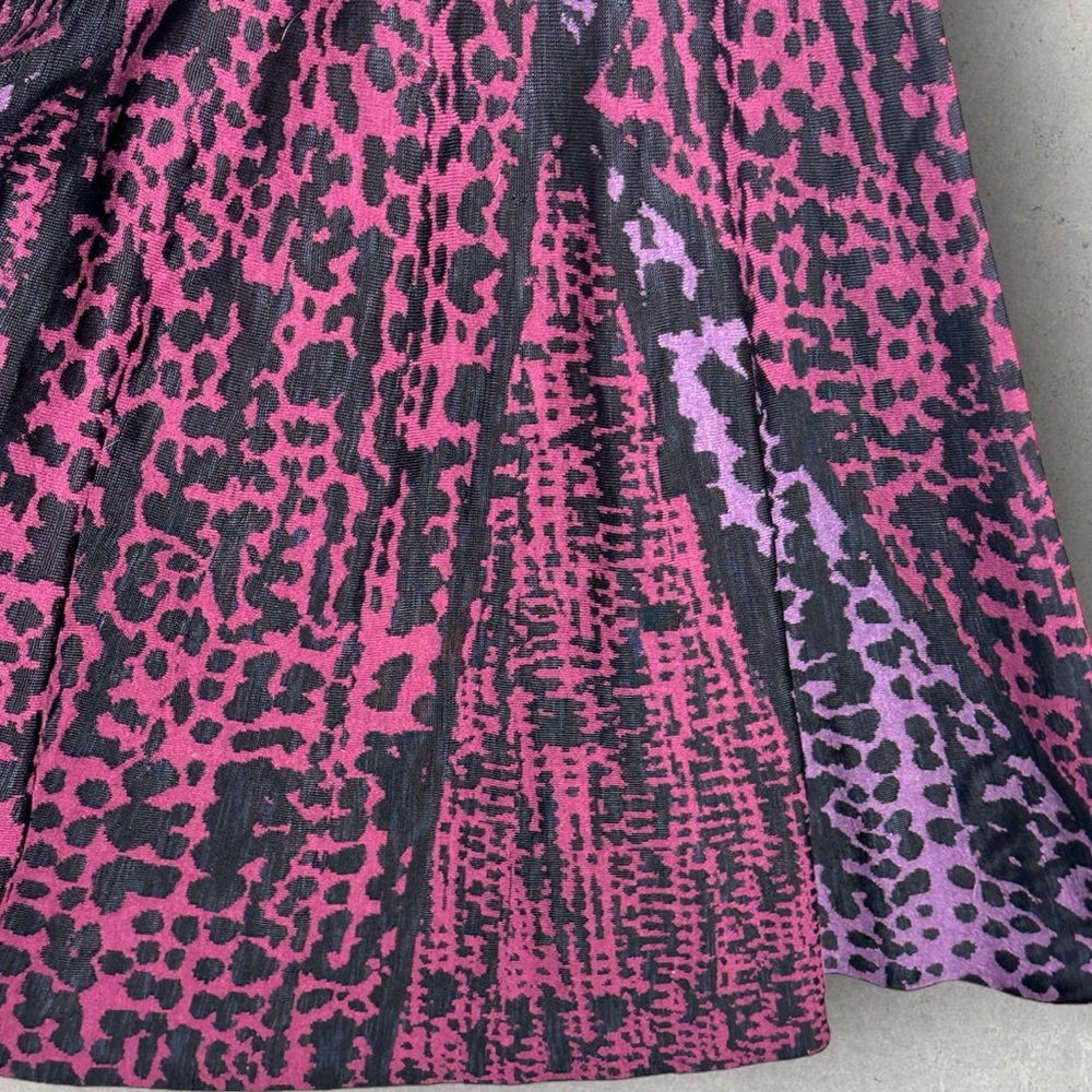 Nic Zoe Flare Dress Size Medium Purple Pink‎ Stretch Flare Bohemian Long Sleeves - Picture 6 of 11